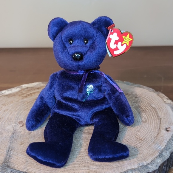 Ty Other - Ty‎ Beanie Baby PRINCESS Diana Of Wales Teddy Bear - Retired Collectible 🌹💜